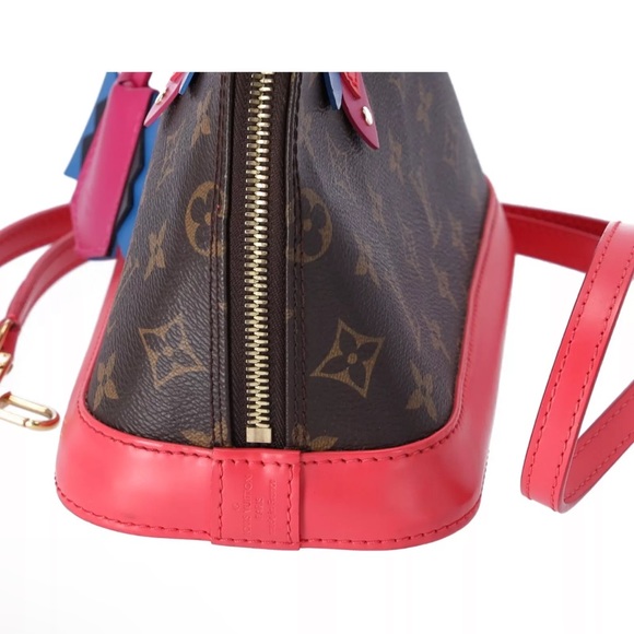 Louis Vuitton Alma BB Totem Monogram Canvas Satchel Bag Flamingo M41659 - Picture 4 of 10